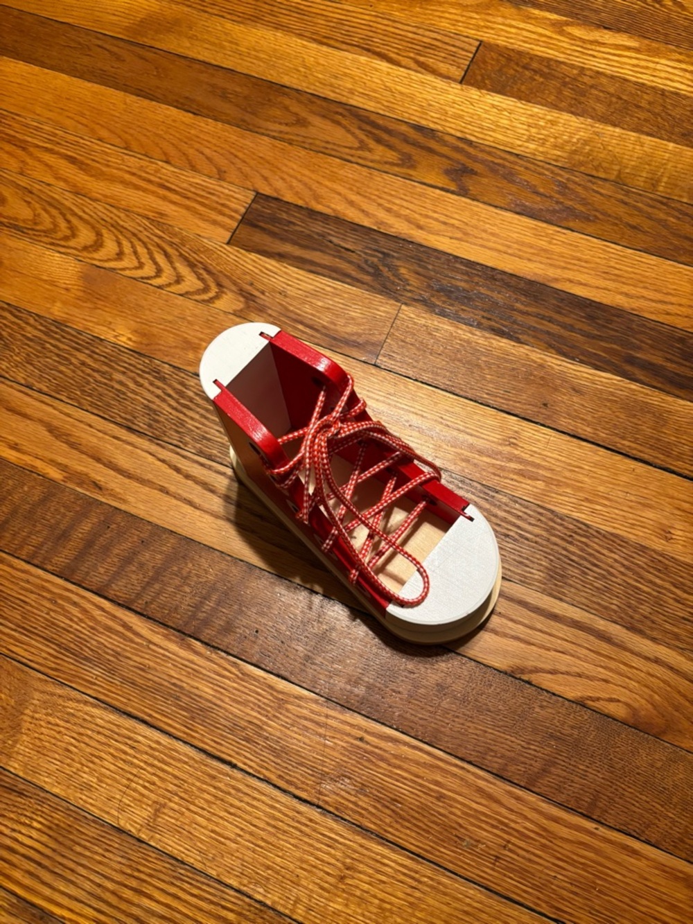 Melissa & Doug wooden shoe lace learning toy